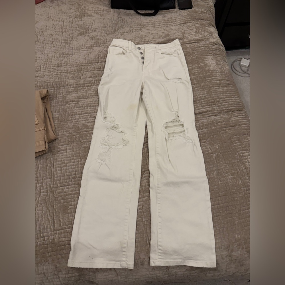 FashionNova White Jeans